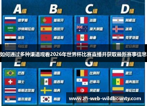 如何通过多种渠道观看2026年世界杯比赛直播并获取最新赛事信息